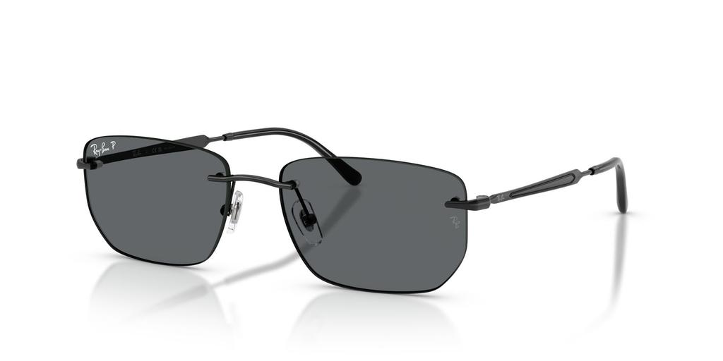 sunglasses 0RB3768 BLACK DARK GREY POLAR 56mm polarized Ray-Ban