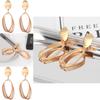 Chic Geometric Gold Earrings For Women Fashionable Statement Jewelry Piece