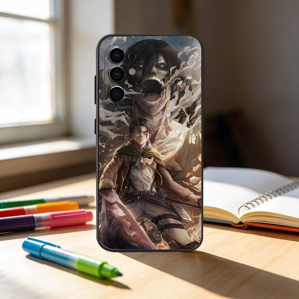 Luxury Hot Anime Attack On Titan  Phone Case For Samsung S25,S24,S21,S22,S23,S30,Ultra,S20,Plus,Fe,Note,10,9,5G Black Cover