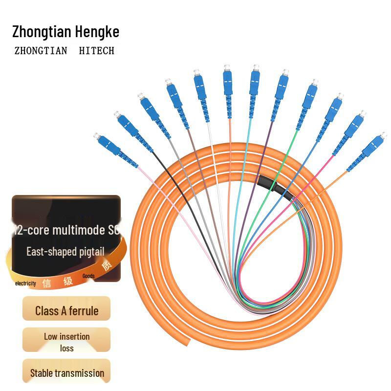 Zhongtianhengke 12-Core Fiber Optic Bundled Pigtail