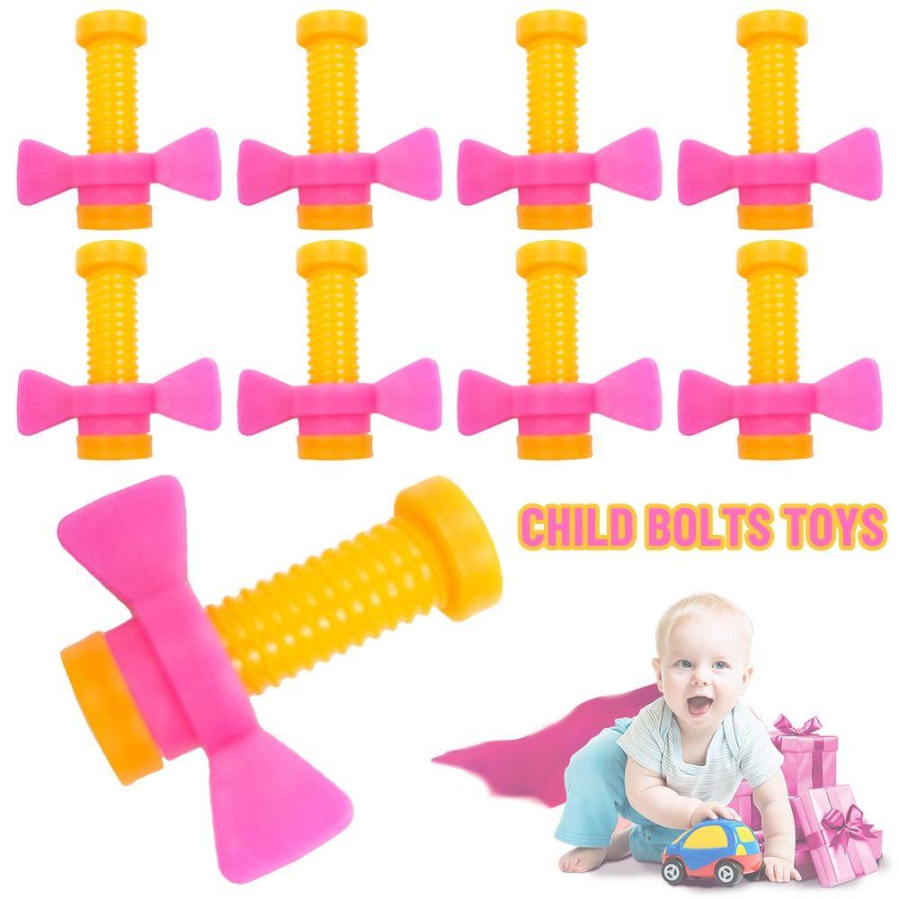 

Строительные дошкольники Интересные игрушки Болты в форме гайки Игрушки Монтессори Винт Строительные блоки