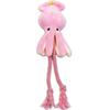 Cute Squid Dog Toy Octopus Plush Chew Squeak Toys For Small Dogs Pink Puppy Rope Teeth Cleaning Pet Supplies