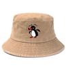Sommer Pinguin Eimerhut Wende-Bob Herren Damen Baumwolle Reise Strand Fischerhut Outdoor Sport Hochzieh-Bob Panama Sonnenhut
