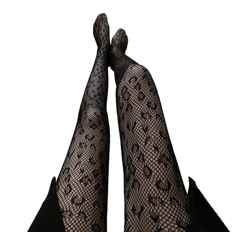 Womens High Waist Tights Fishnet Stockings Thigh High Pantyhose Halloween Cosplay Pantyhose Leggings