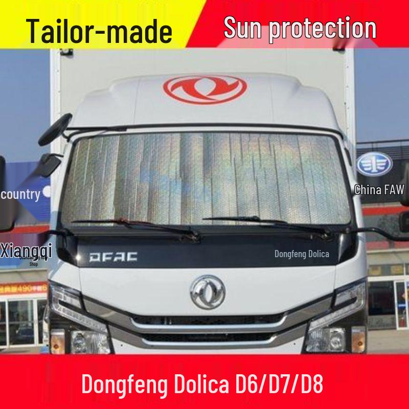 Insulated Sunshade for Auman ETX GTL Truck: Thickened Front Windshield Visor