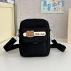 Cute Canvas Shoulder Bag Small Bear Small Square Bag Casual Nylon Crossbody Bag  Gift