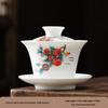 Mutton Fat Jade Style Suspended Gaiwan