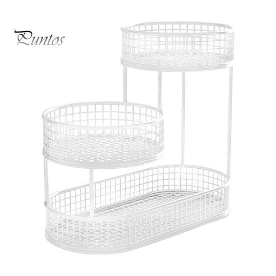 

Корзина для фруктов на кухню, многоярусное хранилище, контейнер для хранения, многоярусная фруктовая чаша, проволочная корзина, органайзер для овощей, закусок, картофеля, лука S белый