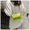 Simple Street Style Faux Leather Shoulder Bag, Adjustable Strap Crossbody Square Purse for Women