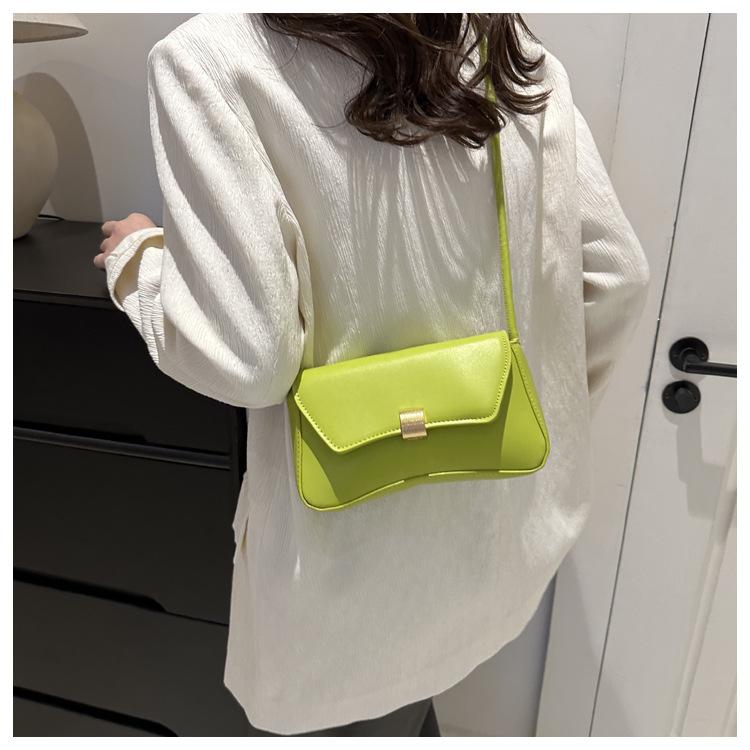 Simple Street Style Faux Leather Shoulder Bag, Adjustable Strap Crossbody Square Purse for Women