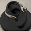 Modern Twist Ear Clip Jewelry Not Piercing Required Secure Fit Copper Texture Suitable for Casual or Formal Occasions