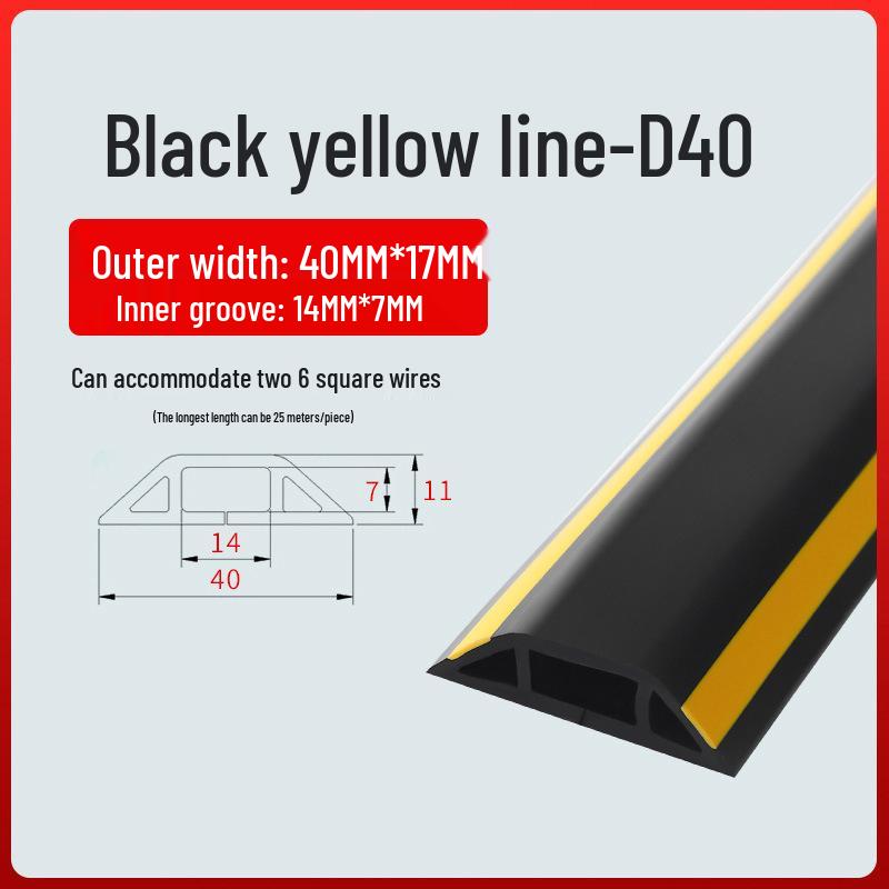 PVC Soft Wire Duct - Self-Adhesive, Durable, Invisible Cable Management Channel