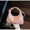 Women's bag summer new pleated fashion popular shoulder messenger bag portable commuter texture