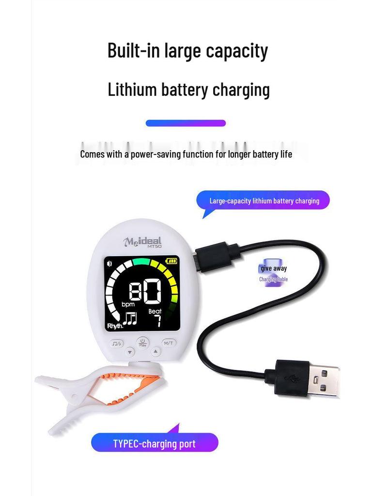 Universal Guitar & Violin Tuner and Metronome - Musical Instrument Accessory