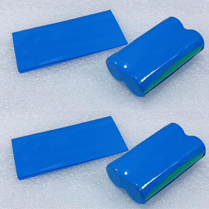 100Pcs PVC Heat Shrinkable Film Battery Skin Heat Shrinkable Sleeve Insulated Battery Skin PVC Film Tape Protector