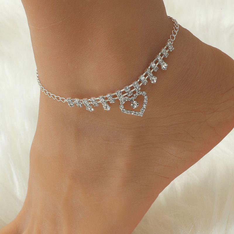 

European and American Bohemia Pearl Heart Rhinestone-Encrusted Chain 01Love