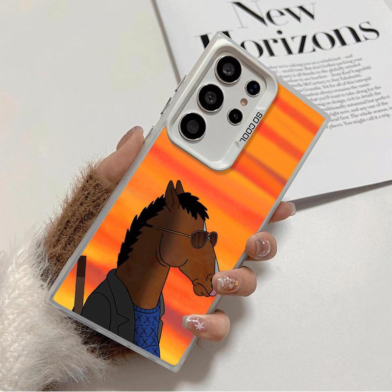 

B-BoJack H-Horseman Funny Shockproof Phone Case for Samsung Galaxy S26 Edge S25 Ultra S24 FE S23 Plus S21 Cover Anti Fall Fundas Samsung S23