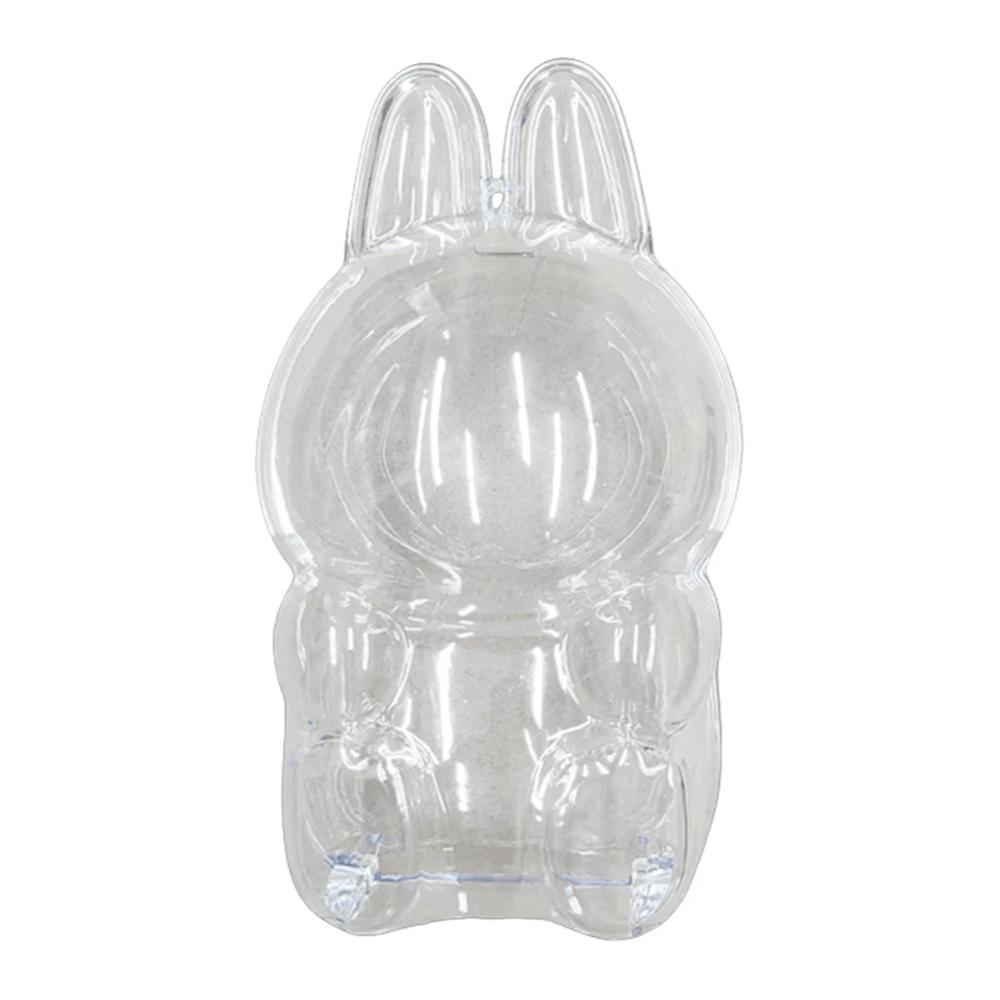 1Pc Transparent Protective Cover For Toy Elf Doll Cover Mini Portable Storage Box Cute Elf Plushie Display Cover For Party Dolls