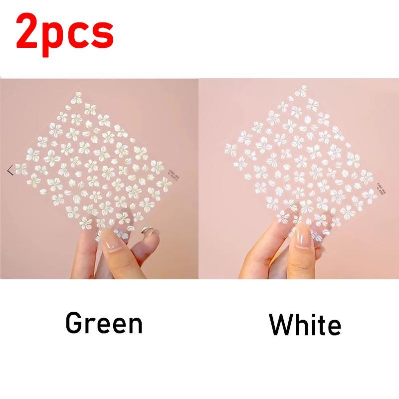 New Hipster Pure White Flowers Rose Camellia Daisy Jelly Spring Lily Cherry Blossom Magnolia Nail Art Stickers Manicure ZJT10