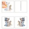 Acrylic Dog Statue Figurines Table Centerpieces Animal Figurines Sculptures Table Ornament for Home Office Decors