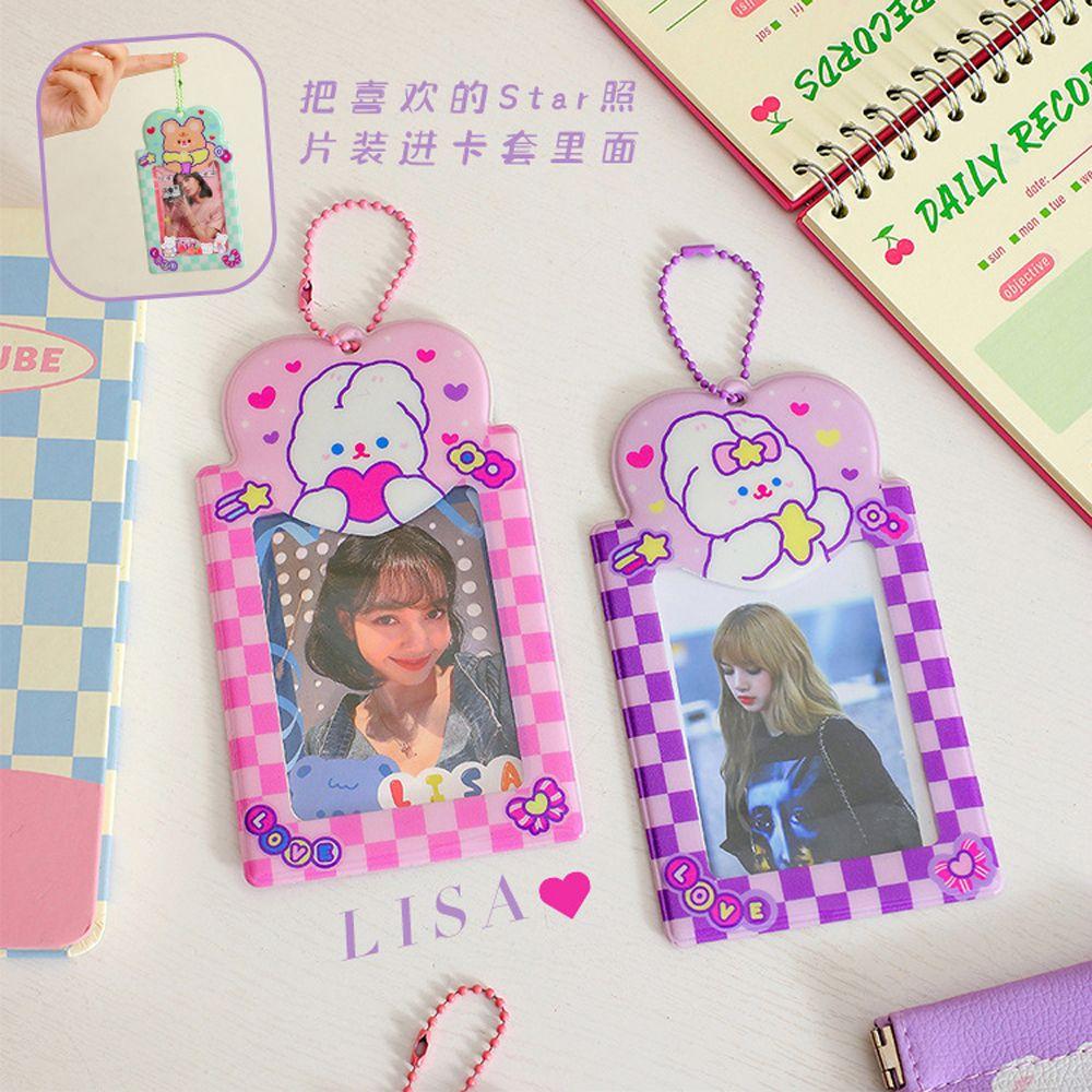 With Chain Kpop Card Binder Kpop Photocards Holder 3 Inch Photo Album Idol Photo Card Sleeves