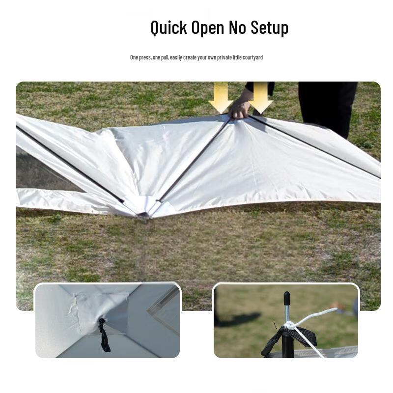 Outdoor Camping Windbreak Screen with Window