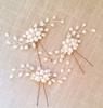 Vintage Wedding Bridal Pearl Flower Crystal Hair Pins
