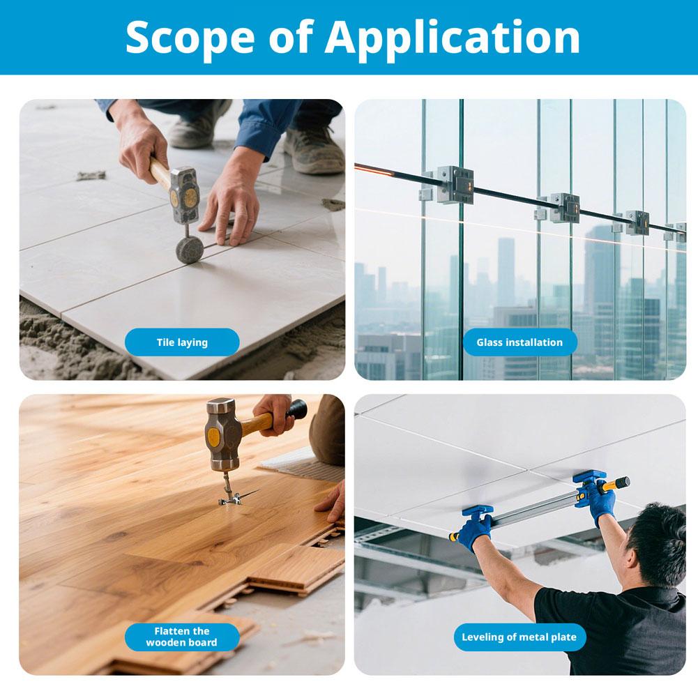 Heavy DutyFloor Fixer Tool Laminate Iron Fixer Vacuum Tile Flooring Slat Grabber for Baseboard Paver Construction Tile Carpentry