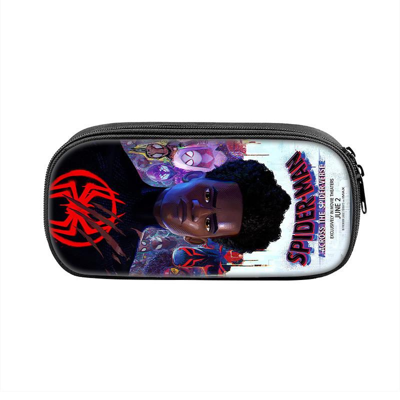 Spider Man Large Capacity Nylon Pencil Case For Students And Kids