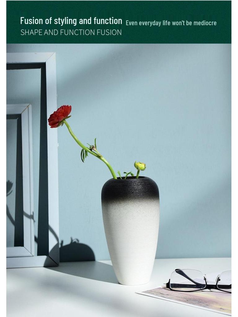 Handmade Modern Minimalist Ceramic Vase for Creative Flower Arrangements
