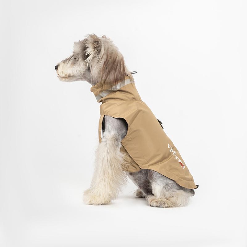 Teddy Schnauzer Dog Raincoat With Anti Adhesive Velcro And Reflective Strape Pet Outdoor Small Medium Hoodie Pets Raincoat