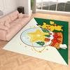 Xmas Tree Snow Globe Pikachu 3D Print Imitation Cashmere Rug, Soft Water Absorbent Mat For Living Room Decor