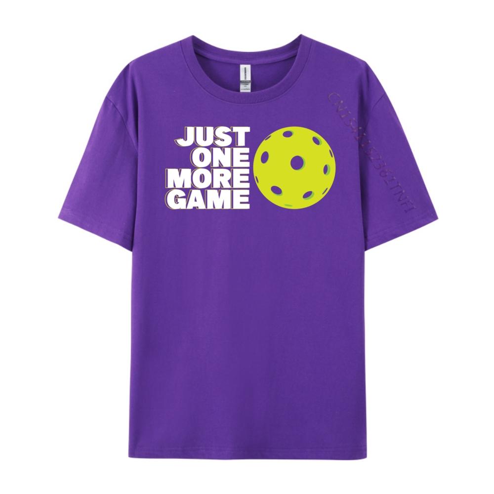 Pickleball Just One More Game Plain Shirt T Shirts For Unisex Vintage T Shirts High Quality Unisexs Tshirt Aesthetic