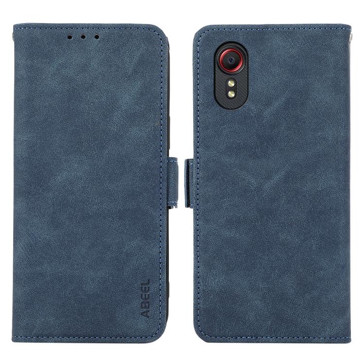 

ABEEL Frosted Magnetic RFID Leather Phone Case For Samsung Galaxy Xcover 7 синій