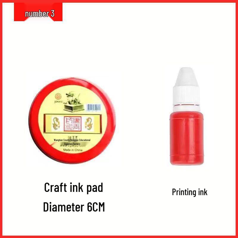 Quick-Dry Red Financial Stamp Ink Pad for Clear Imprints