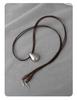 Elegant Unisex Waterdrop Pendant: Simple, Lustrous Bean Design, Perfect for Long Sweater Chains
