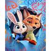 Disney DIY Pearl Painting Judy and Nick Decorative Painting Creative Ornaments Friends Gifts Desktop Furnishings Home Decoration