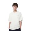 Li Ning Prosty Jednolity Kolor Okrągły Dekolt Casualowy T-shirt z Krótkim Rękawem Męski Top Off-White AHSU203-3