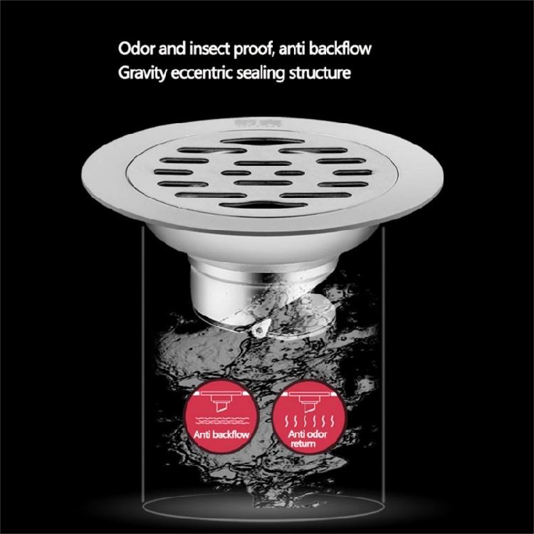 Polished Stainless Steel 10cm Floor Drain Cover Anti Odor Drain for Domestic Use