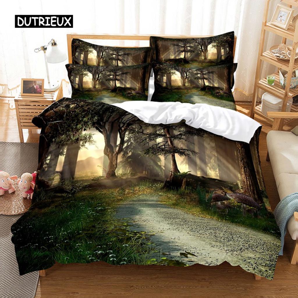 Woods Bedding Set Duvet Cover Set 3d Bedding Digital Printing Bed Linen Queen Size Bedding Set Fashion Design