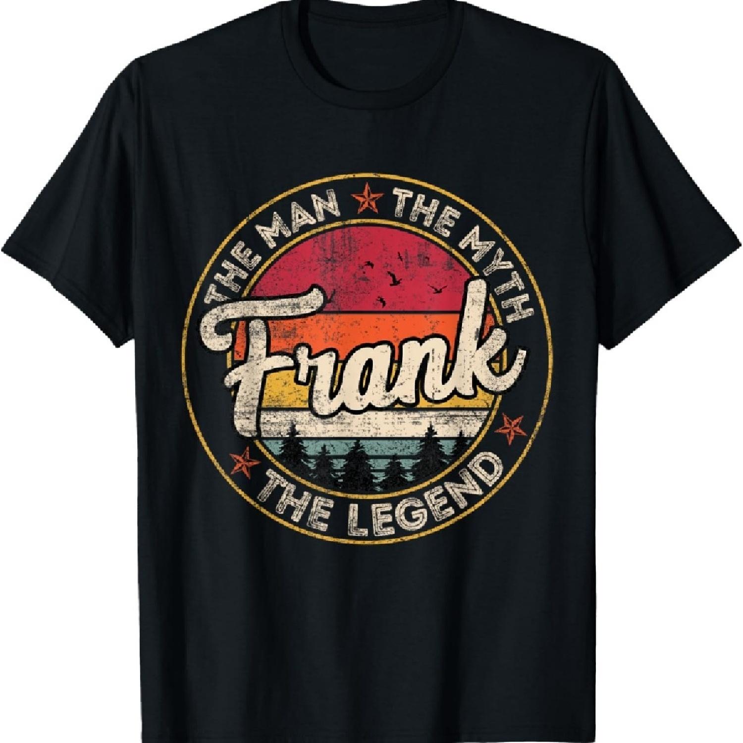 

Френк Людина Міф Легенда Персоналізована Футболка з Іменем XXXXXL чорний