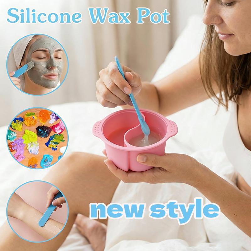 Silicone Double Compartment Nail Soak Bowl Heat Resistant 1Pcs Drop Resistant for Home Manicure Nail Salon Daily Use