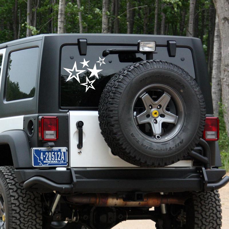 18x15cm Five Different Star Types Car Sticker Waterproof Car Decal Vinyl Stickers Car Styling Accessories Pegatinas Para Coche