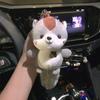 1Pc Cute Snapper Head Set Keychain Cat Plush Action Figure Key Chain Doll Pendant Bag Accessories Baby Keyring
