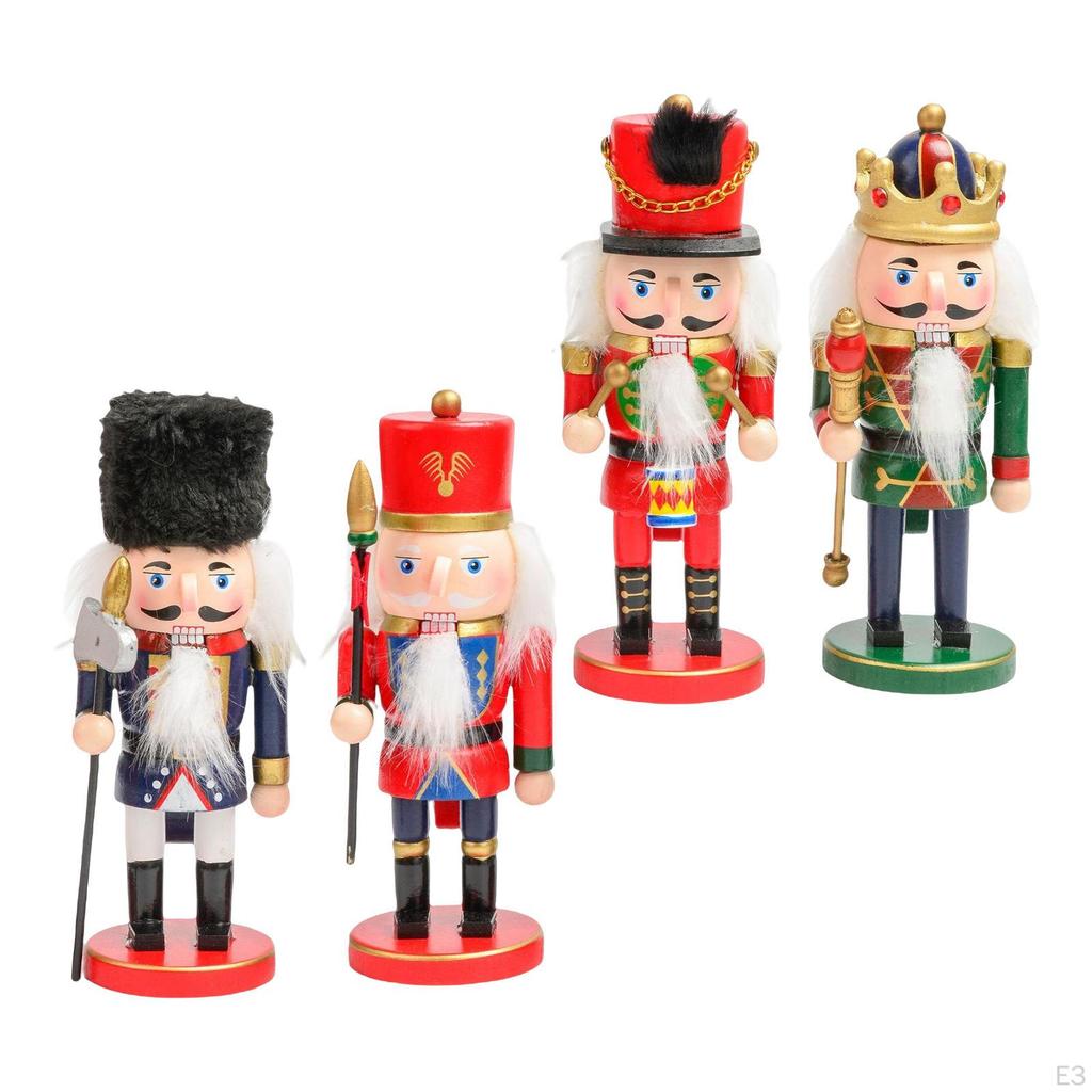 Nutcracker Figurine for Party Festive Bookcase Desktop Decorative