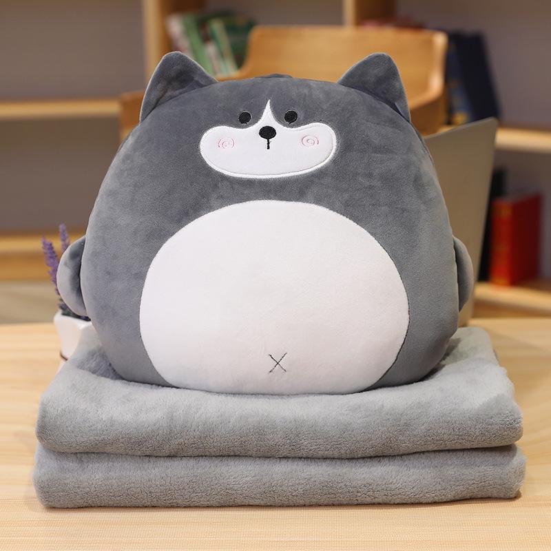 Подушка-одеяло с изображением автомобиля 3 в 1: Подушка и одеяло двойного назначения с кондиционером, идеально подходит для сна в офисе Cushion (Blanket 1m x 1.7m)