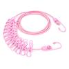 Portable Retractable Clothesline with Anti-Slip Clips for Indoor/Outdoor Use