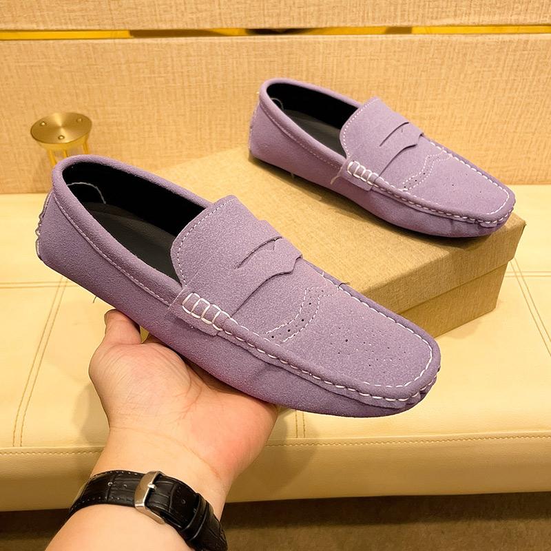Maedef New High Quality Suede Loafers Men Casual Anti-Slip Men Outdoor Flats Shoe Comfortable Fashion Breathable Mens Shoes