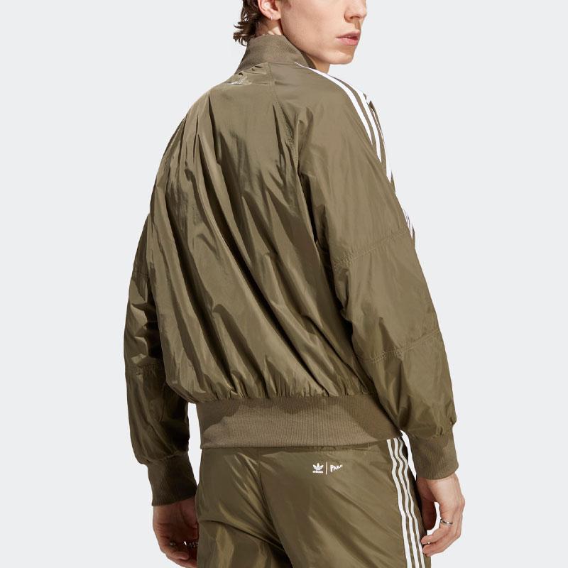 Adidas Originals Adicolor Parley Track Top With Side Stripe Logo Embroidery Men Tops Olive-Green HS2089