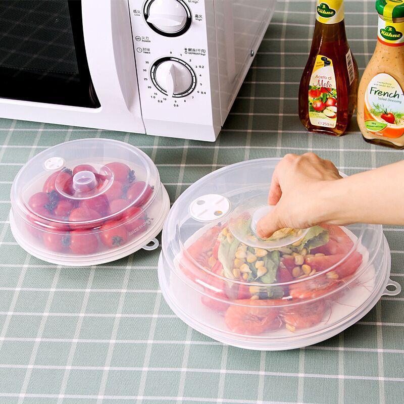Anti Splatter Heating Sealing Cover Lid with Steam Vents Fresh-keeping Plate Bowl Cover Stackable Microwave Splatter Cover Lid